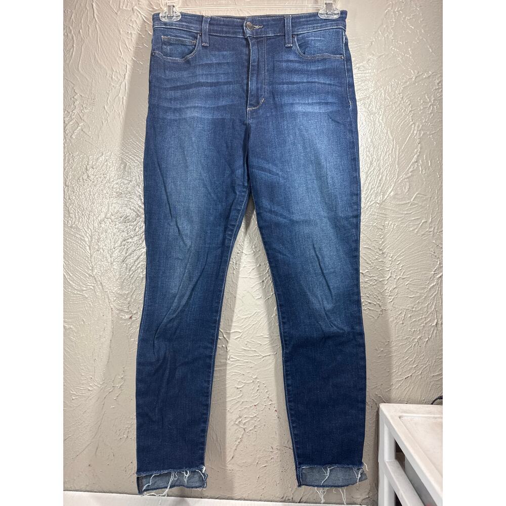 Joes Jeans Skinny Ankle Hi-Low Cutout Hem Womens Stretch Pockets Size 28 x 27
